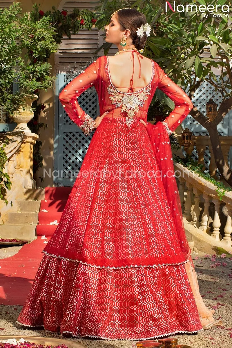 Lehenga Choli with Angrakha Style Bridal Dress #BS127
