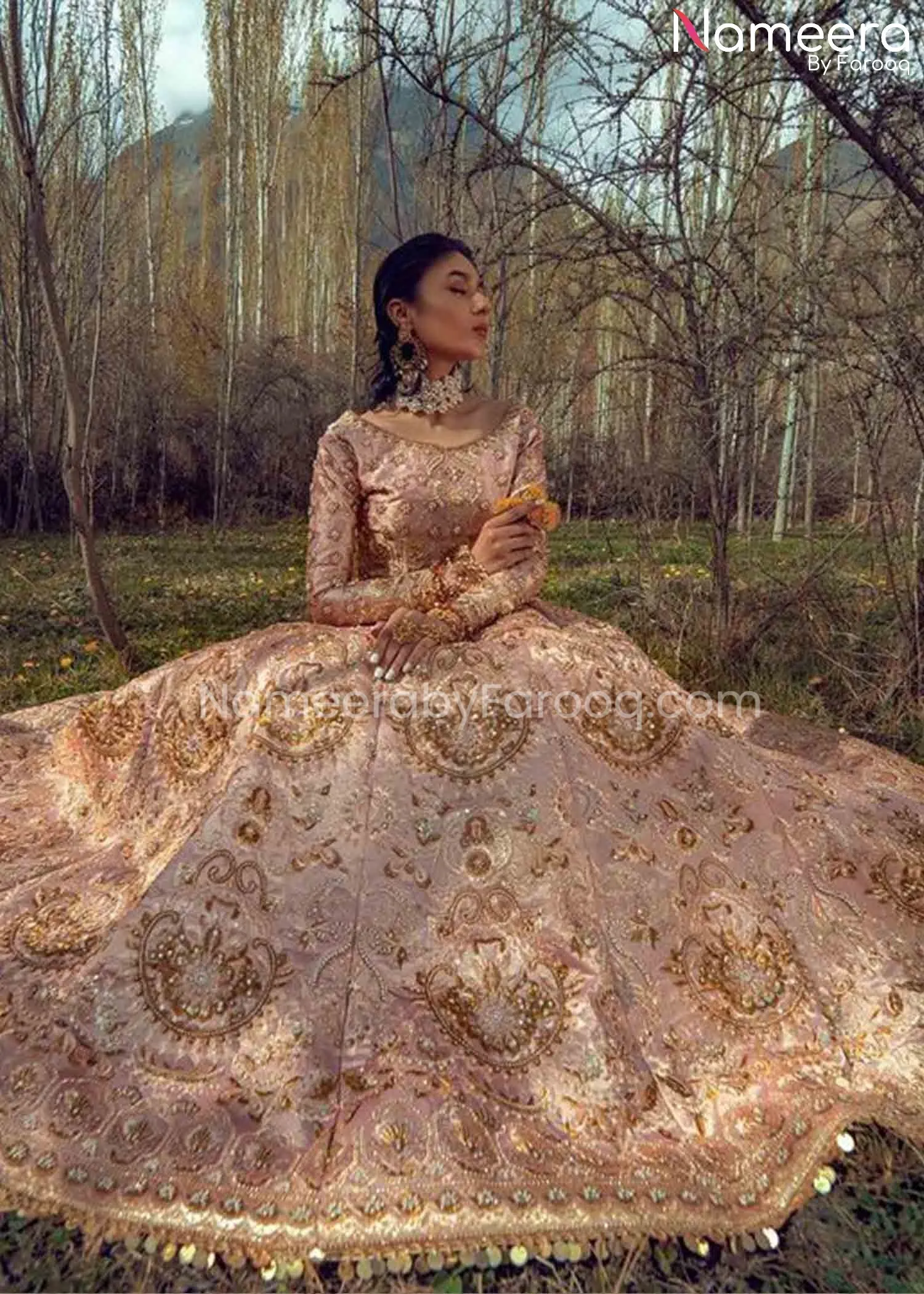 Lehngas Choli Dupatta Royal Bridal Lehenga Dress #BS607