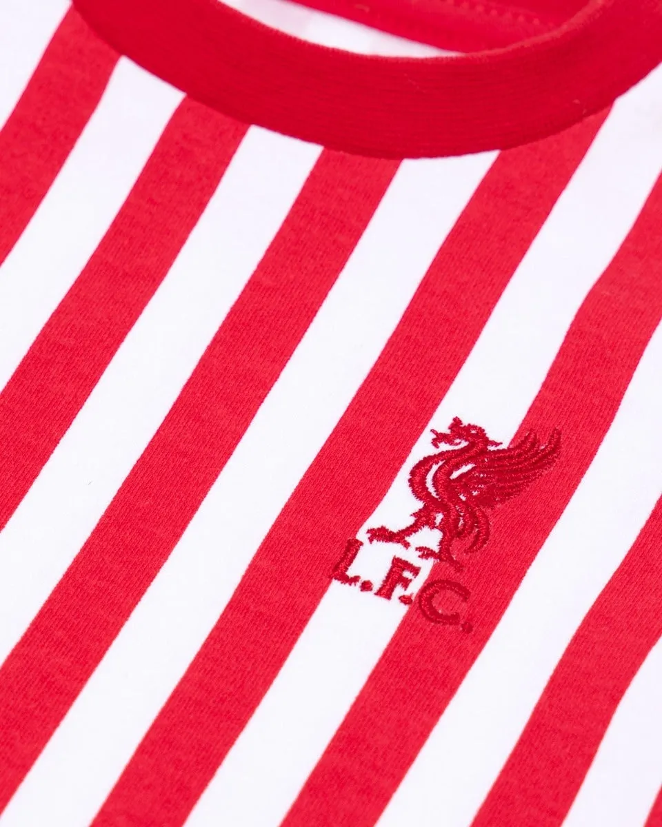 LFC Baby Stripe Romper Red & White