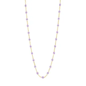 LILAC GIGI CLASSIC NECKLACE 16.5 INCH- 18K YELLOW GOLD