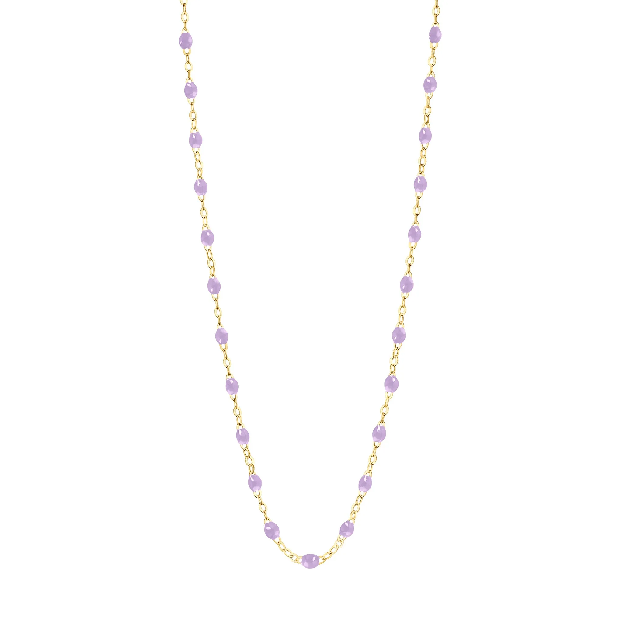 LILAC GIGI CLASSIC NECKLACE 16.5 INCH- 18K YELLOW GOLD