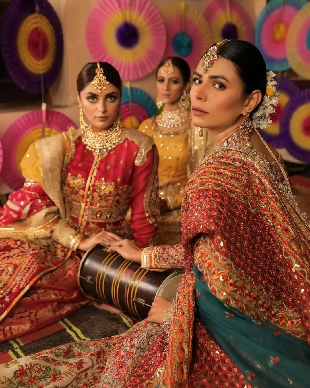 Long Jacket Lehenga Pink Pakistani Bridal Dress #BS814