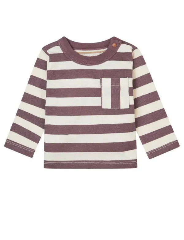 Long Sleeve Stripe- Flint