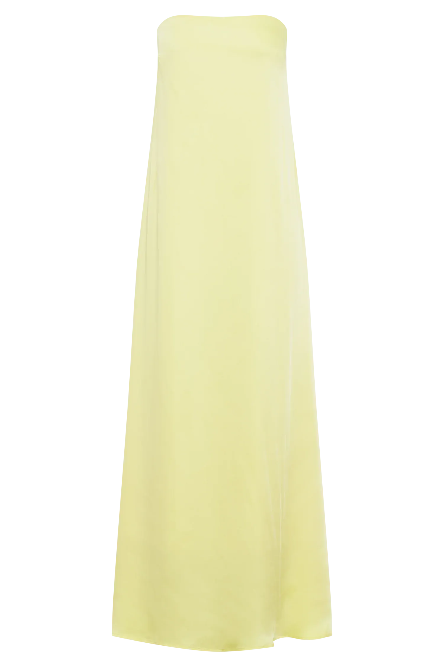 Luisa Strapless Maxi Dress - Lemon