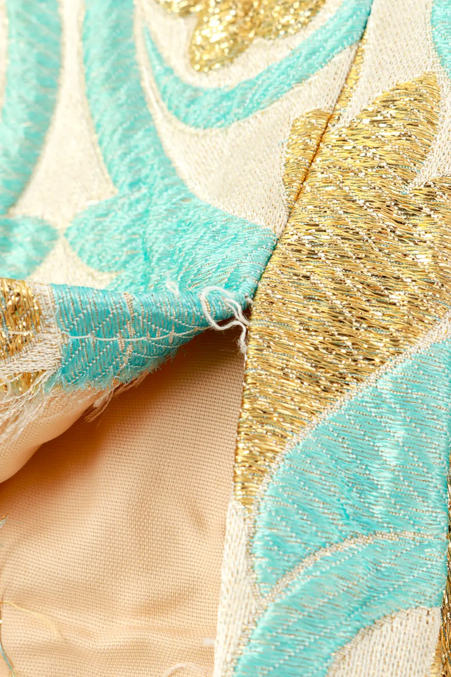 Lurex Floral Brocade Dress