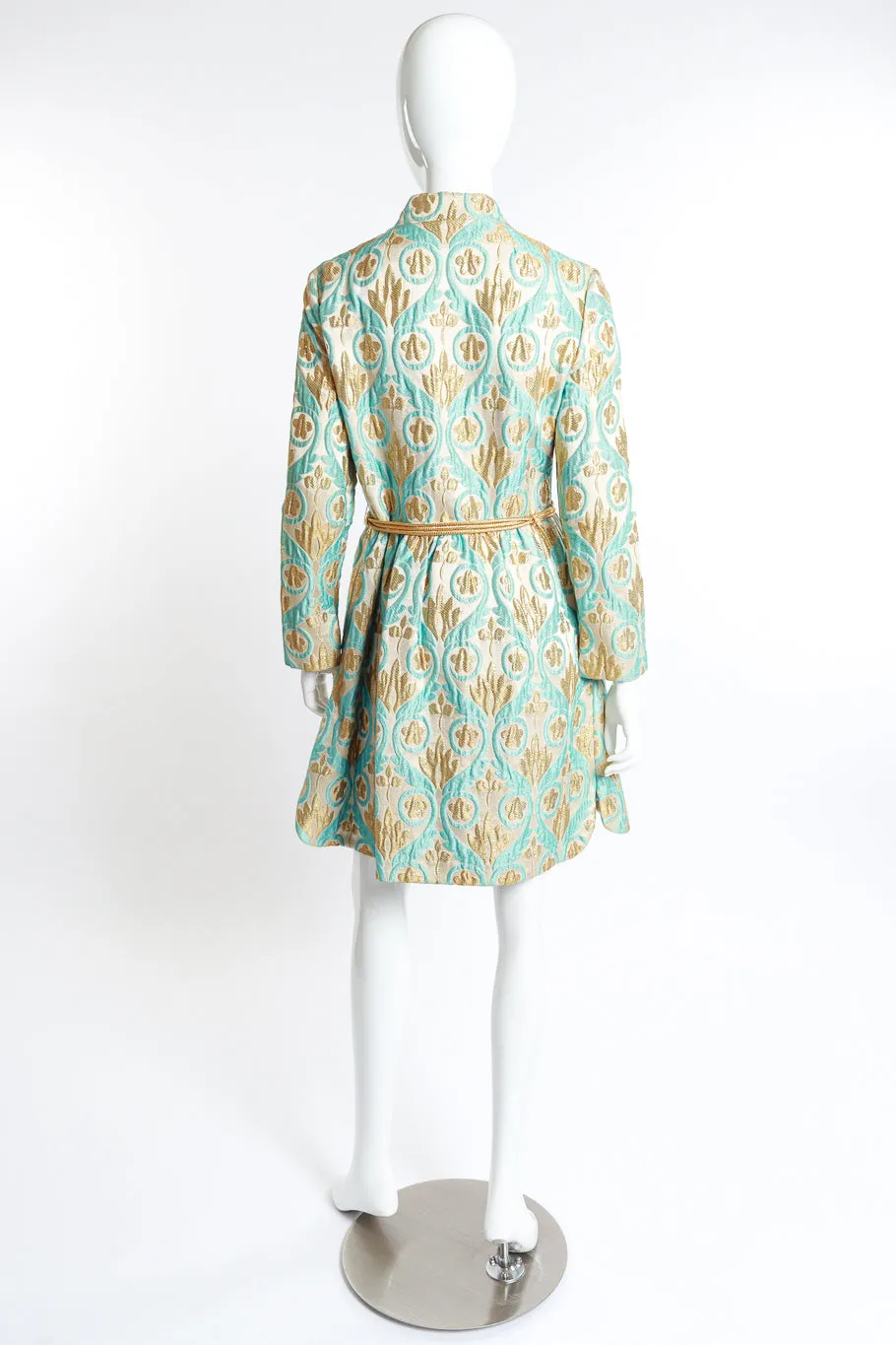 Lurex Floral Brocade Dress