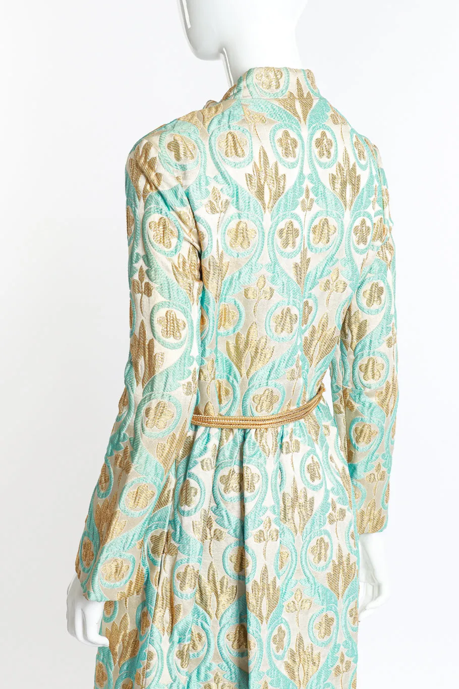 Lurex Floral Brocade Dress