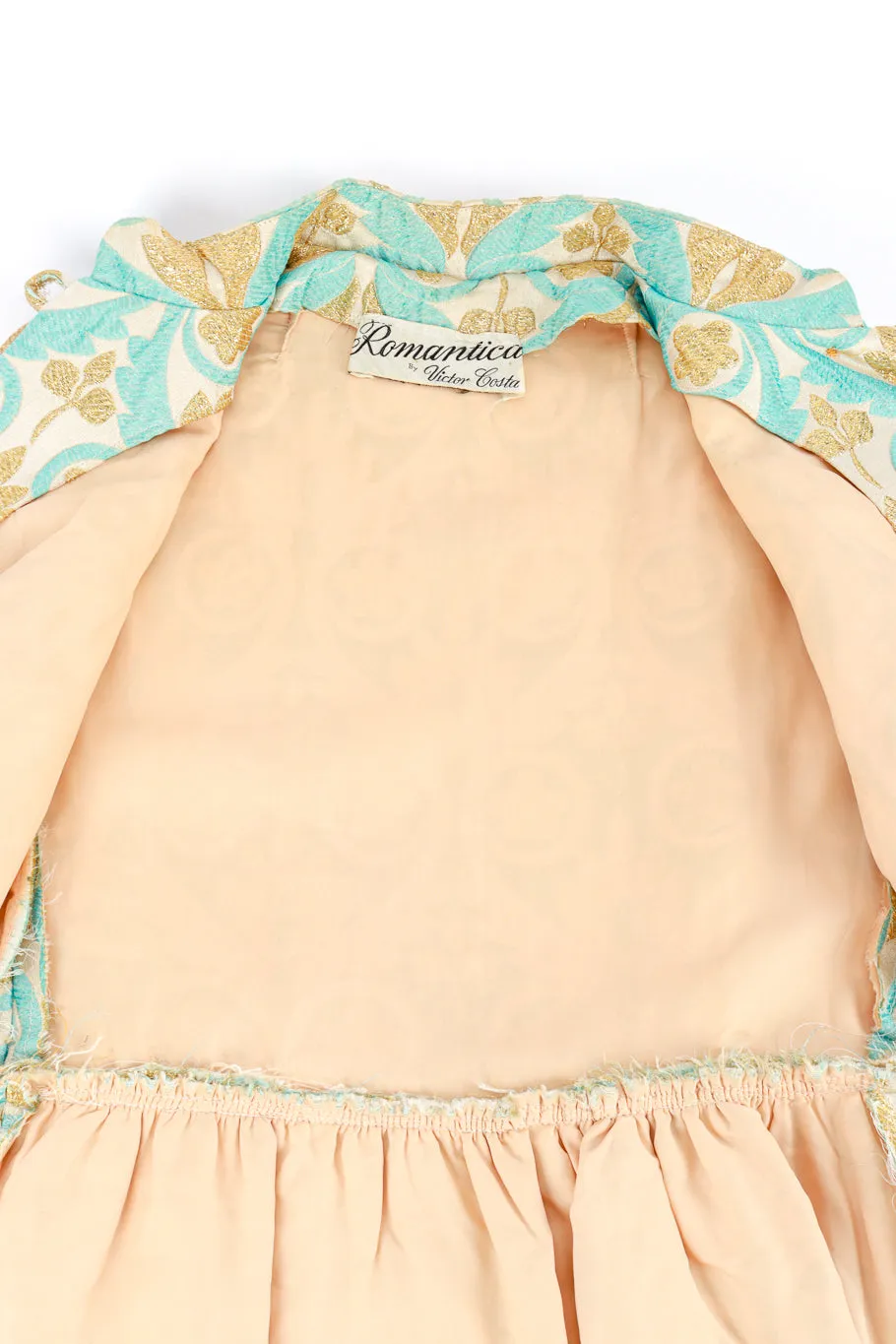 Lurex Floral Brocade Dress