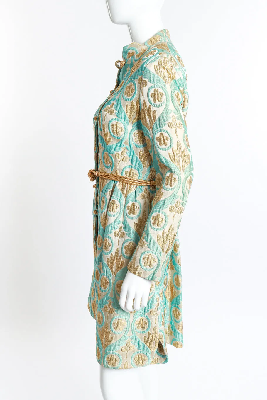 Lurex Floral Brocade Dress