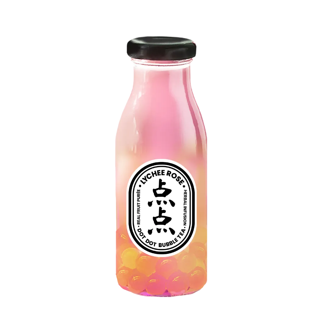 Lychee Rose Bubble Tea 12 x 250ml