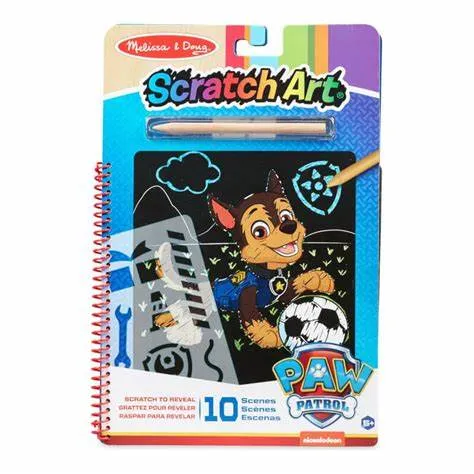 Melissa & Doug PAW Patrol Scratch Art Pad - Chase