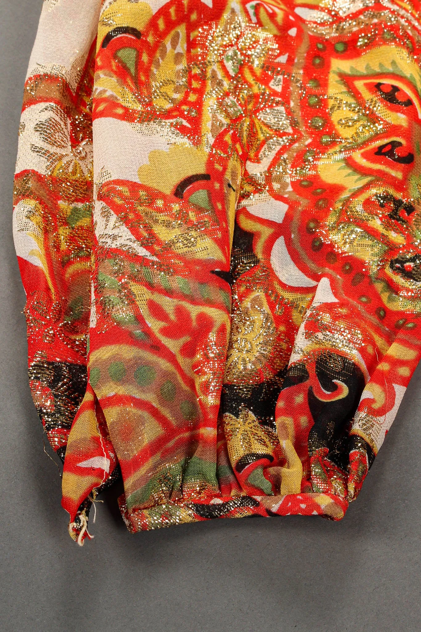 Metallic Floral Romper & Skirt Set
