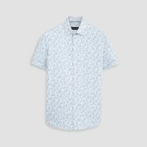 Miles Leaf Print OoohCotton Short Sleeve Shirt