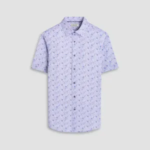 Miles Leaf Print OoohCotton Short -Sleeve Shirt