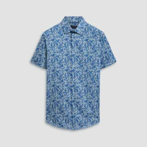 Miles Leaf Print OoohCotton Short Sleeve Shirt