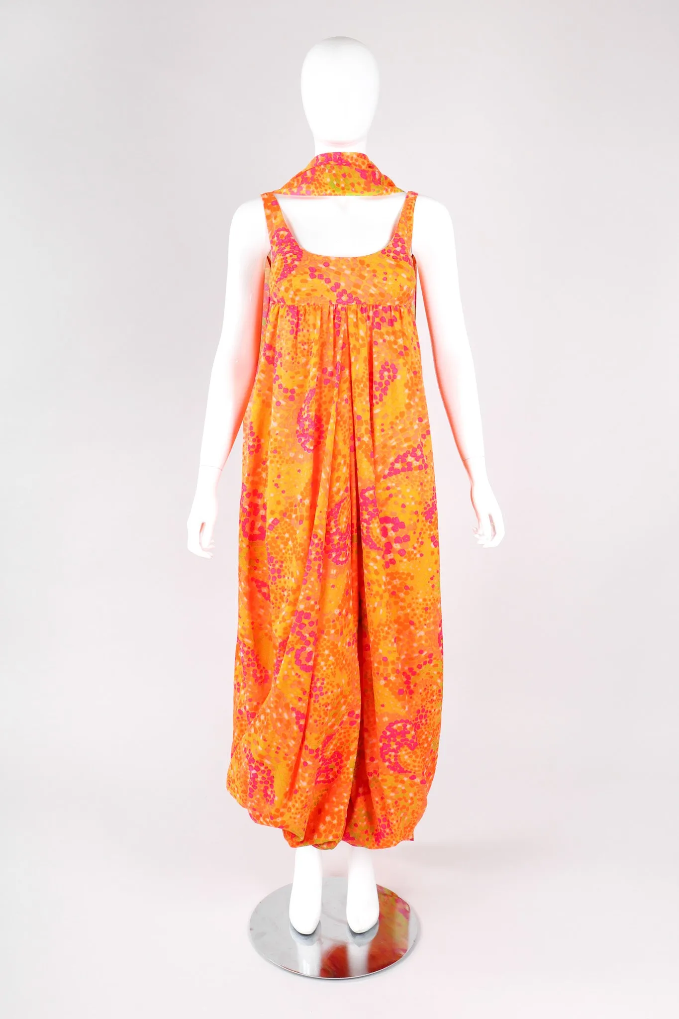 Mod Print Harem Jumpsuit