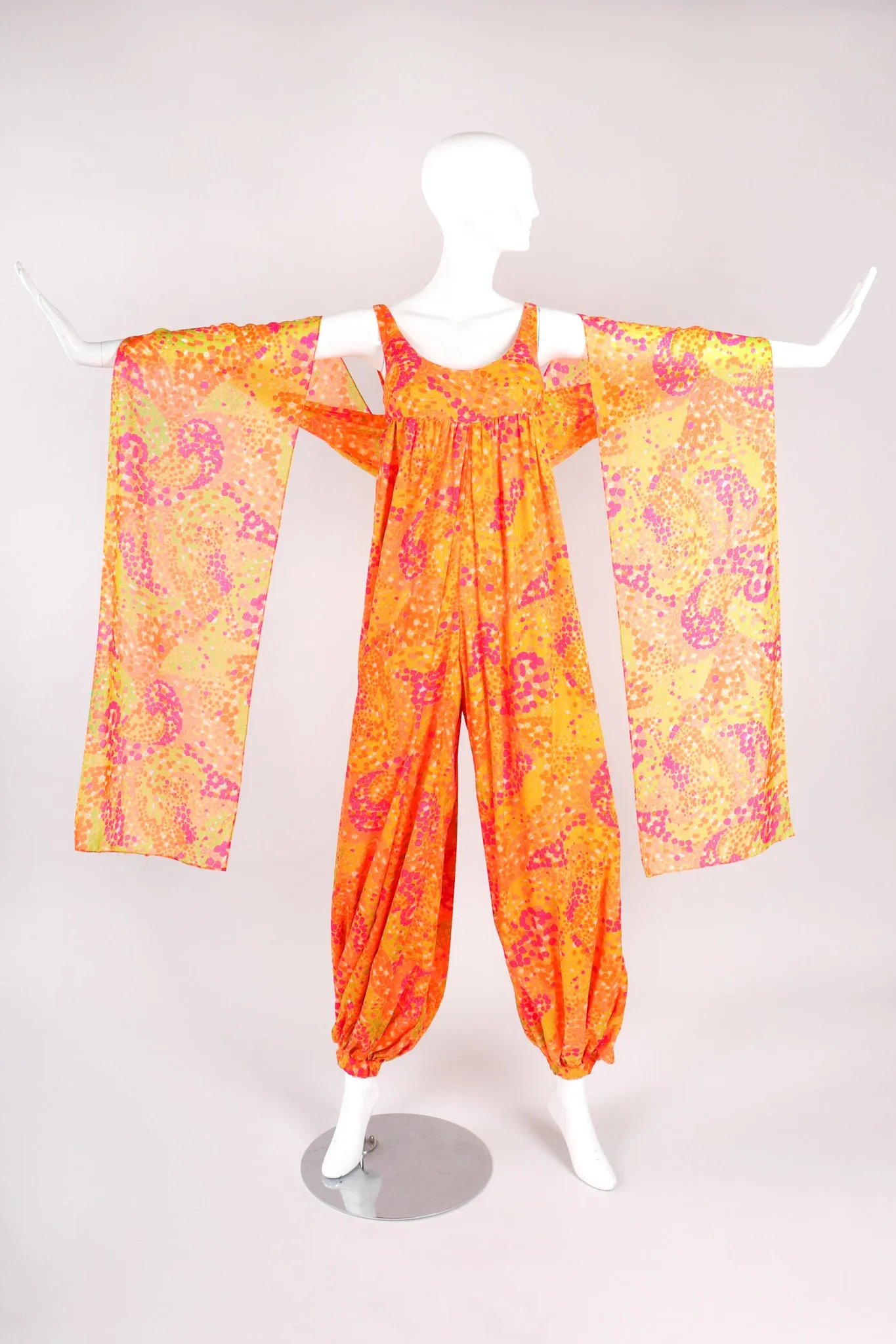Mod Print Harem Jumpsuit