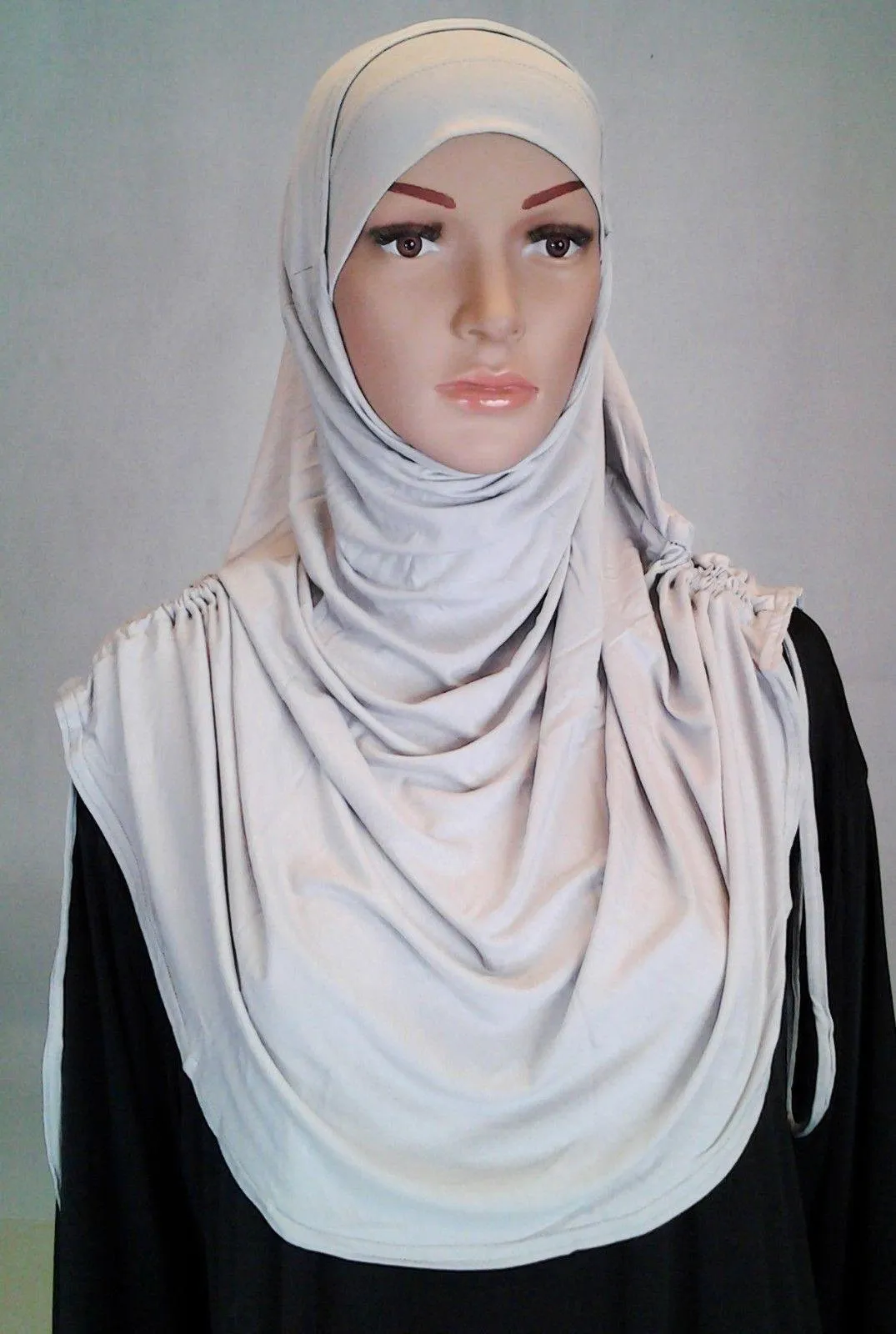 Modal Cotton 2 Piece Amira Hijab Islamic Scarf Shawls Muslim Head Wrap