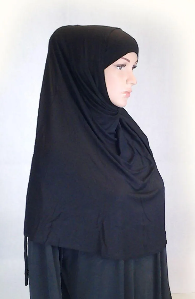 Modal Cotton 2 Piece Amira Hijab Islamic Scarf Shawls Muslim Head Wrap