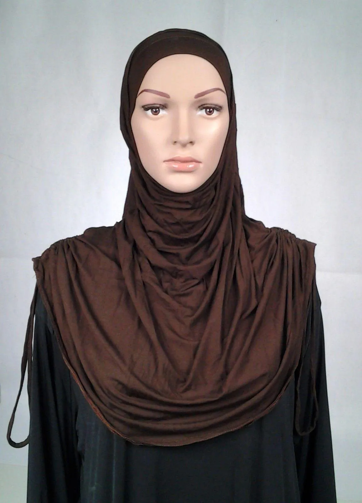 Modal Cotton 2 Piece Amira Hijab Islamic Scarf Shawls Muslim Head Wrap
