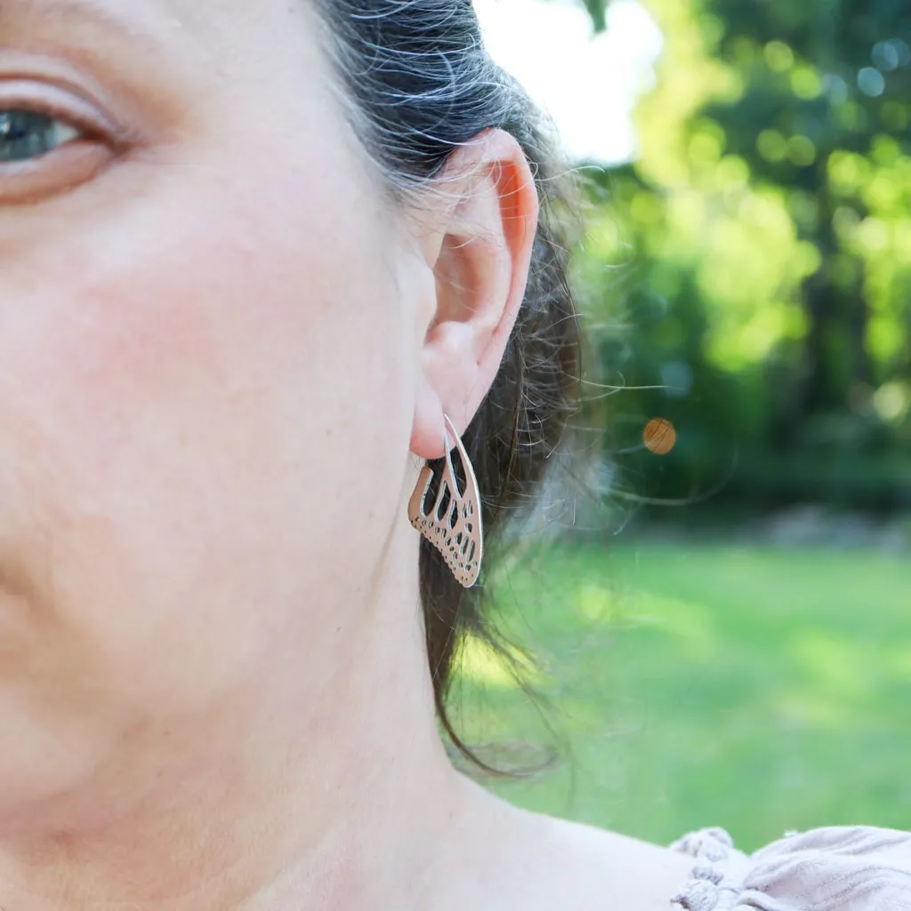 Monarch Butterfly Wing Earrings