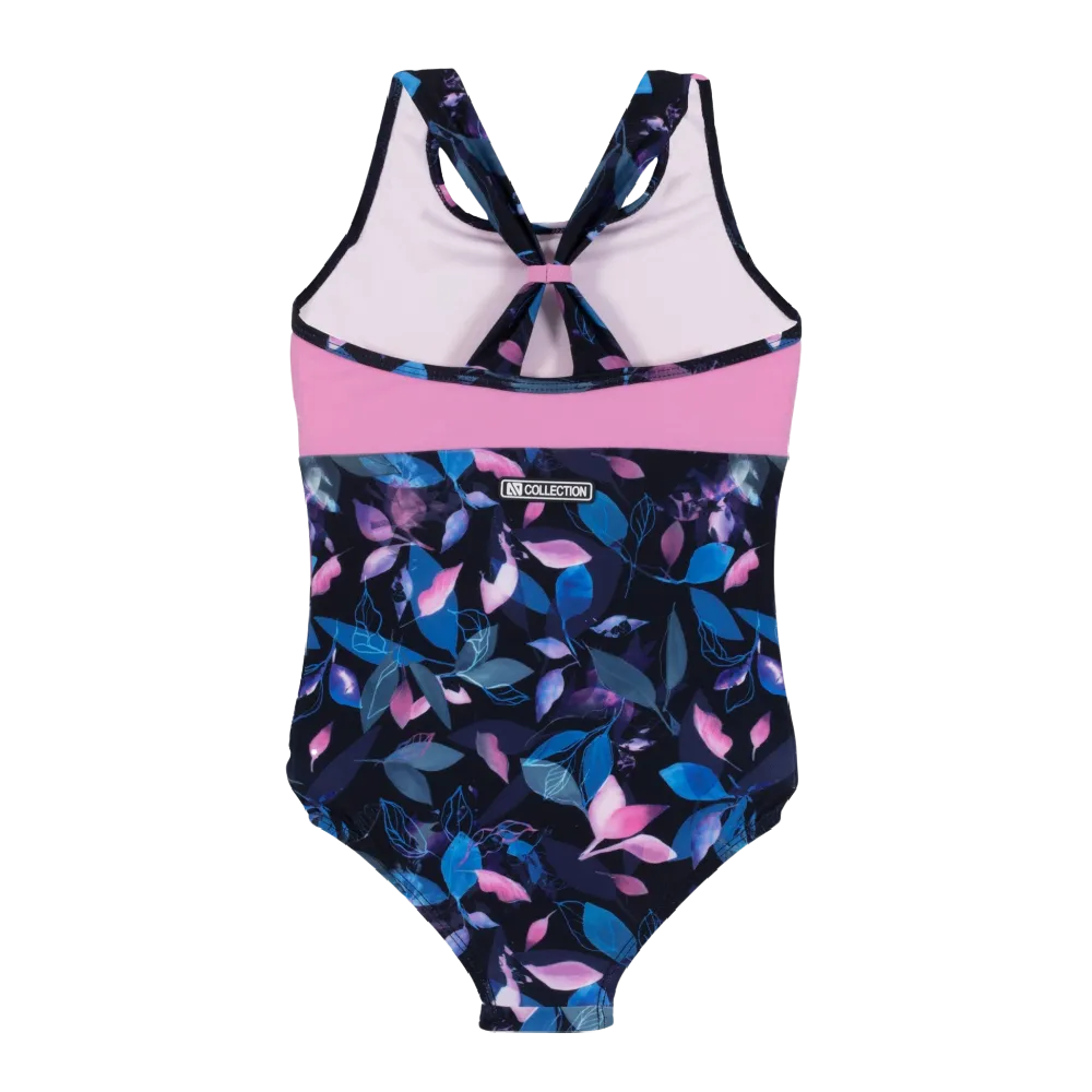 Nano Swimwear One Piece Tropical with Pink Top
