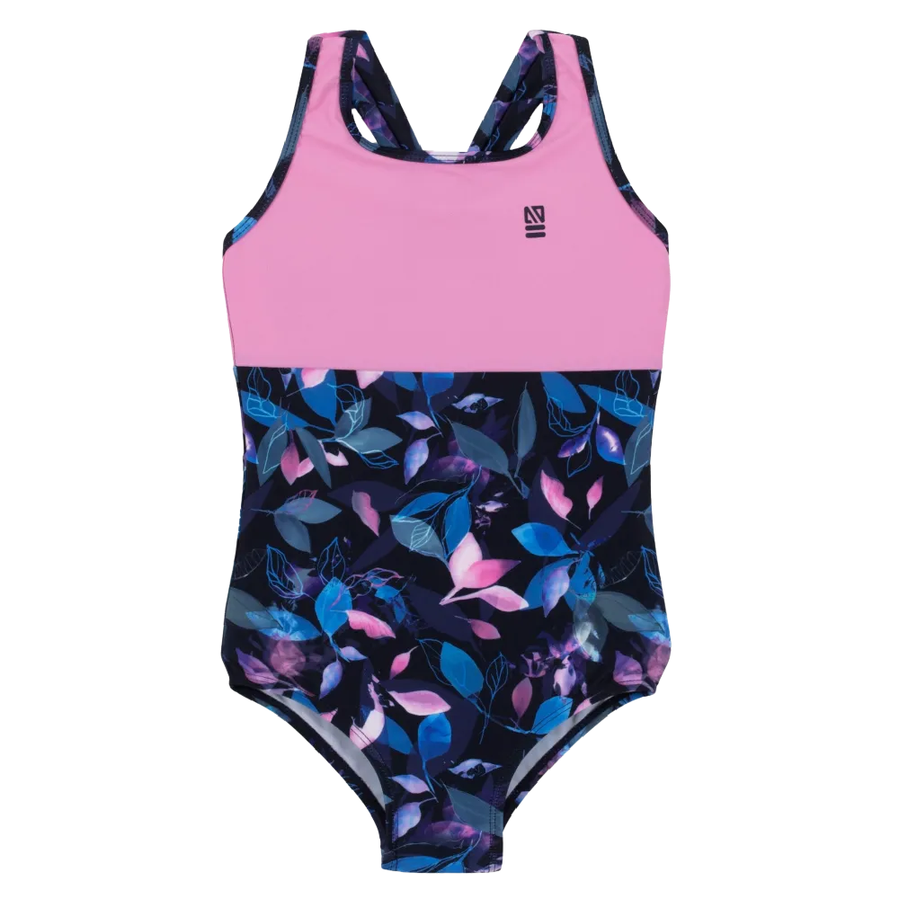 Nano Swimwear One Piece Tropical with Pink Top