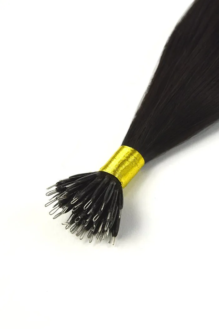 Natural/Off Black (#1B) Nano Ring Hair Extensions