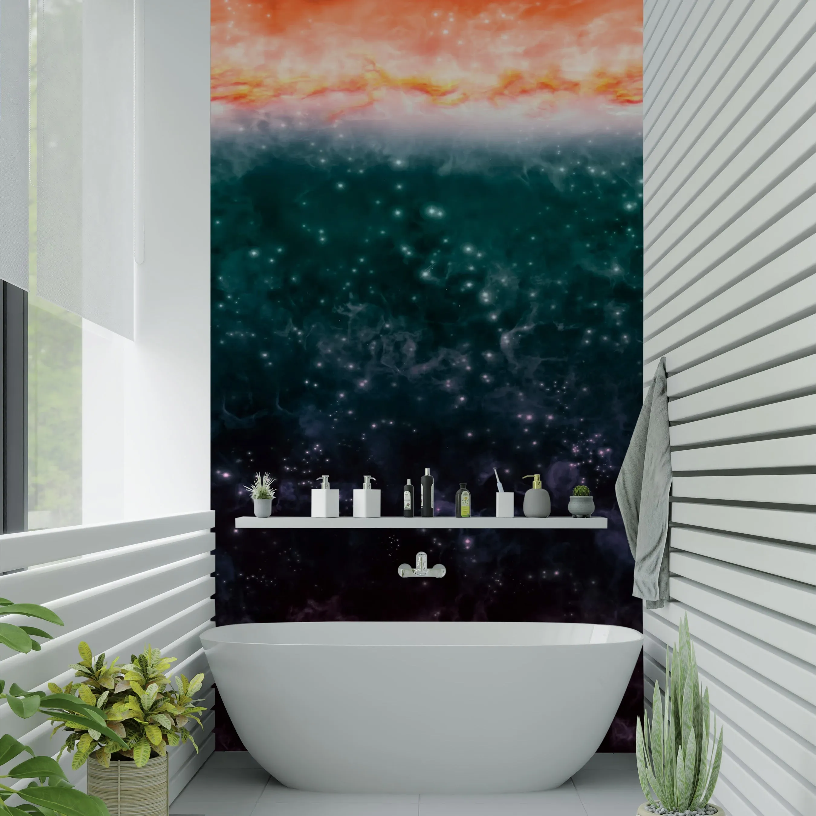 Nebula Acrylic Shower Wall Panel Home Decor 2440mmm x 1220mm