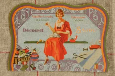 Needle Book - Seamstress in Red