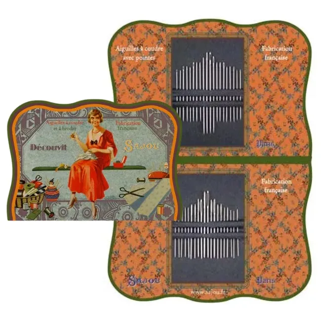 Needle Book - Seamstress in Red