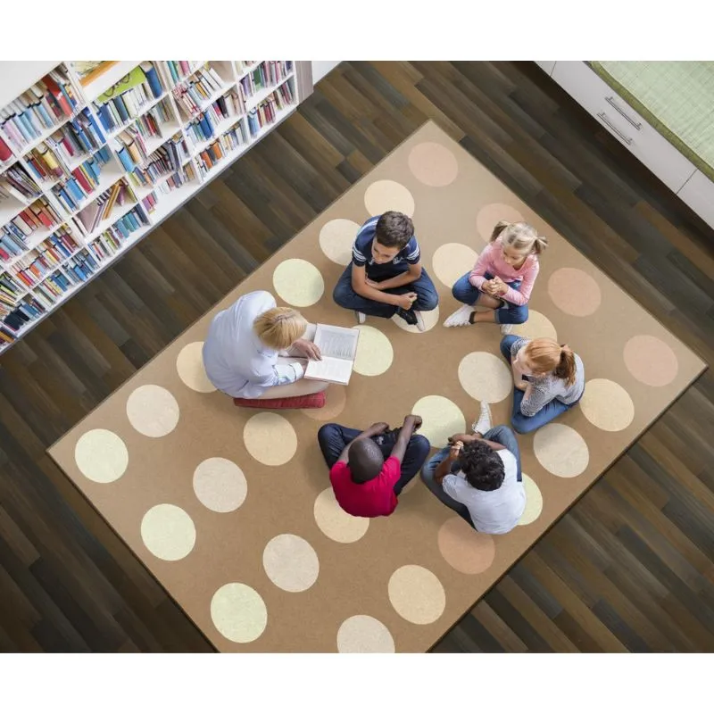 Neutral Color Criss Cross Seating Rug