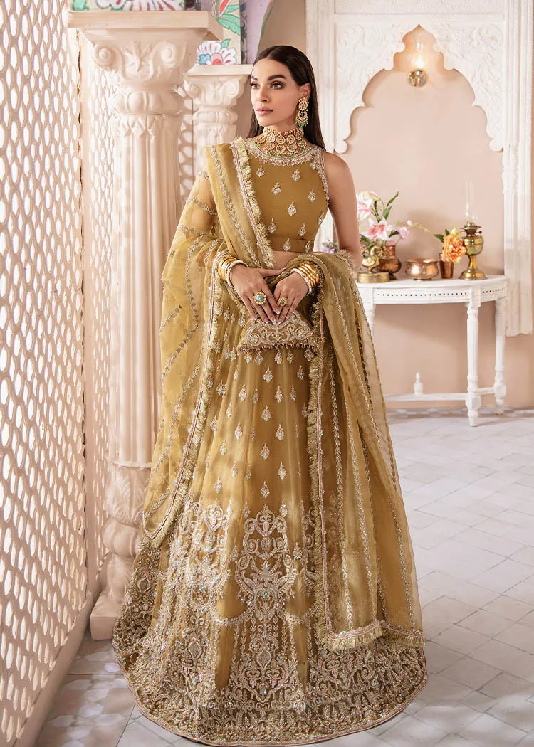 Olive Green Lehenga Choli and Dupatta Dress for Bride