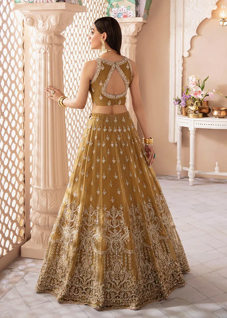 Olive Green Lehenga Choli and Dupatta Dress for Bride