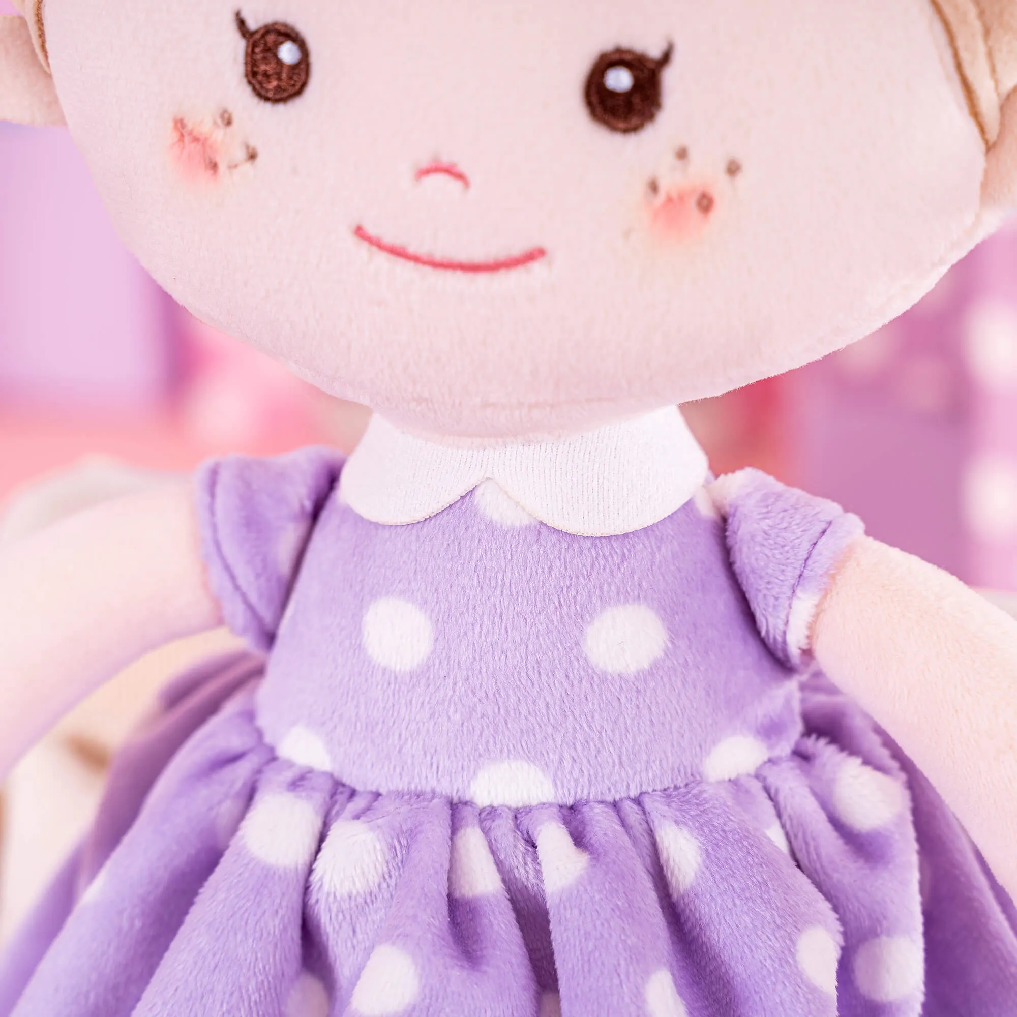 Onetoo 13-inch Baby Doll Girl Gifts Polka Dot Series Dolls Purple