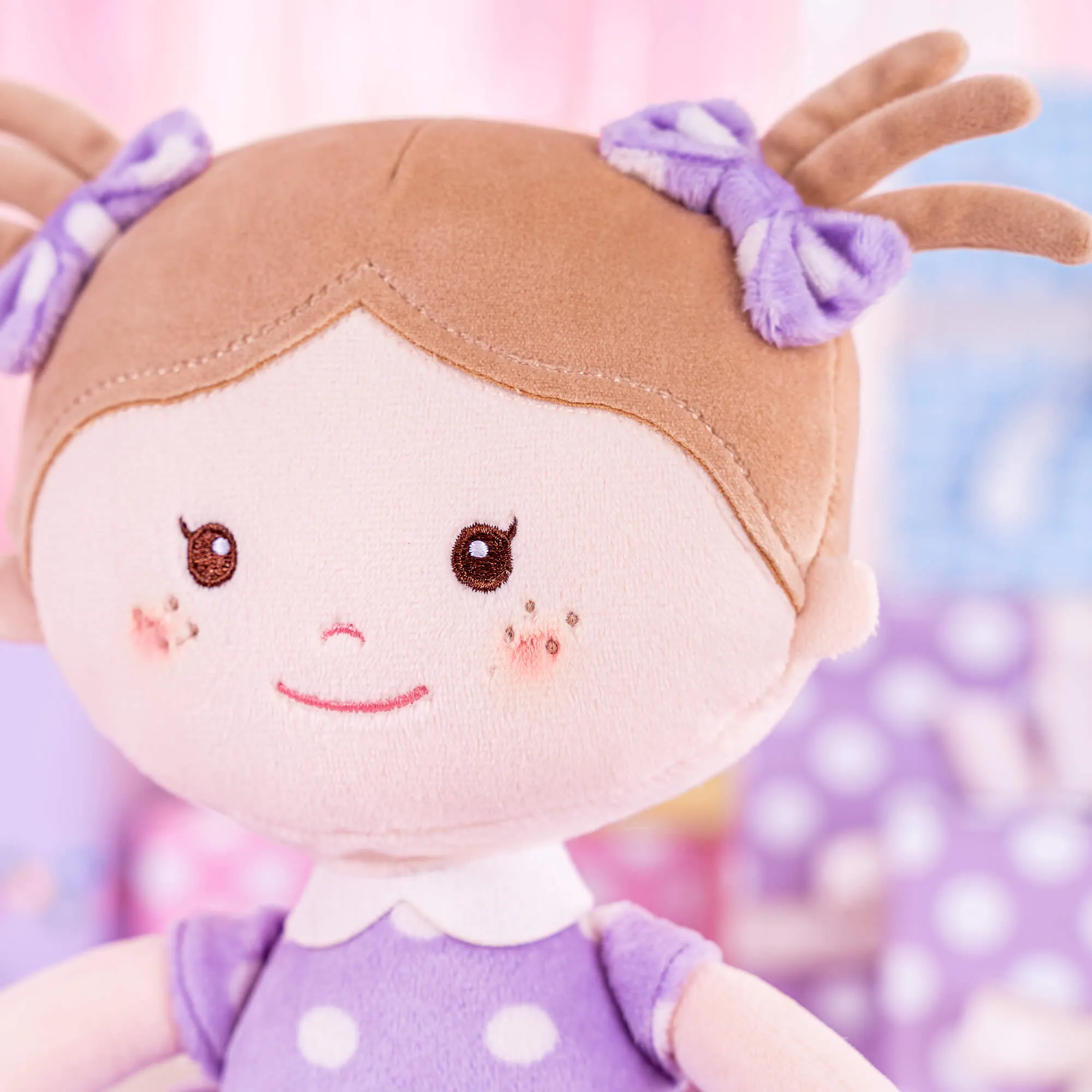 Onetoo 13-inch Baby Doll Girl Gifts Polka Dot Series Dolls Purple