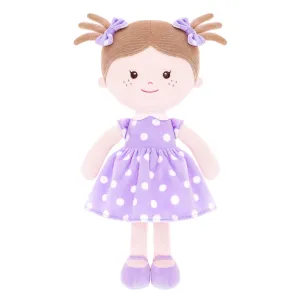 Onetoo 13-inch Baby Doll Girl Gifts Polka Dot Series Dolls Purple