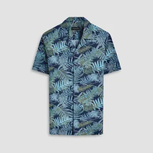 Orson Leaf Print Short Sleeve Shirt