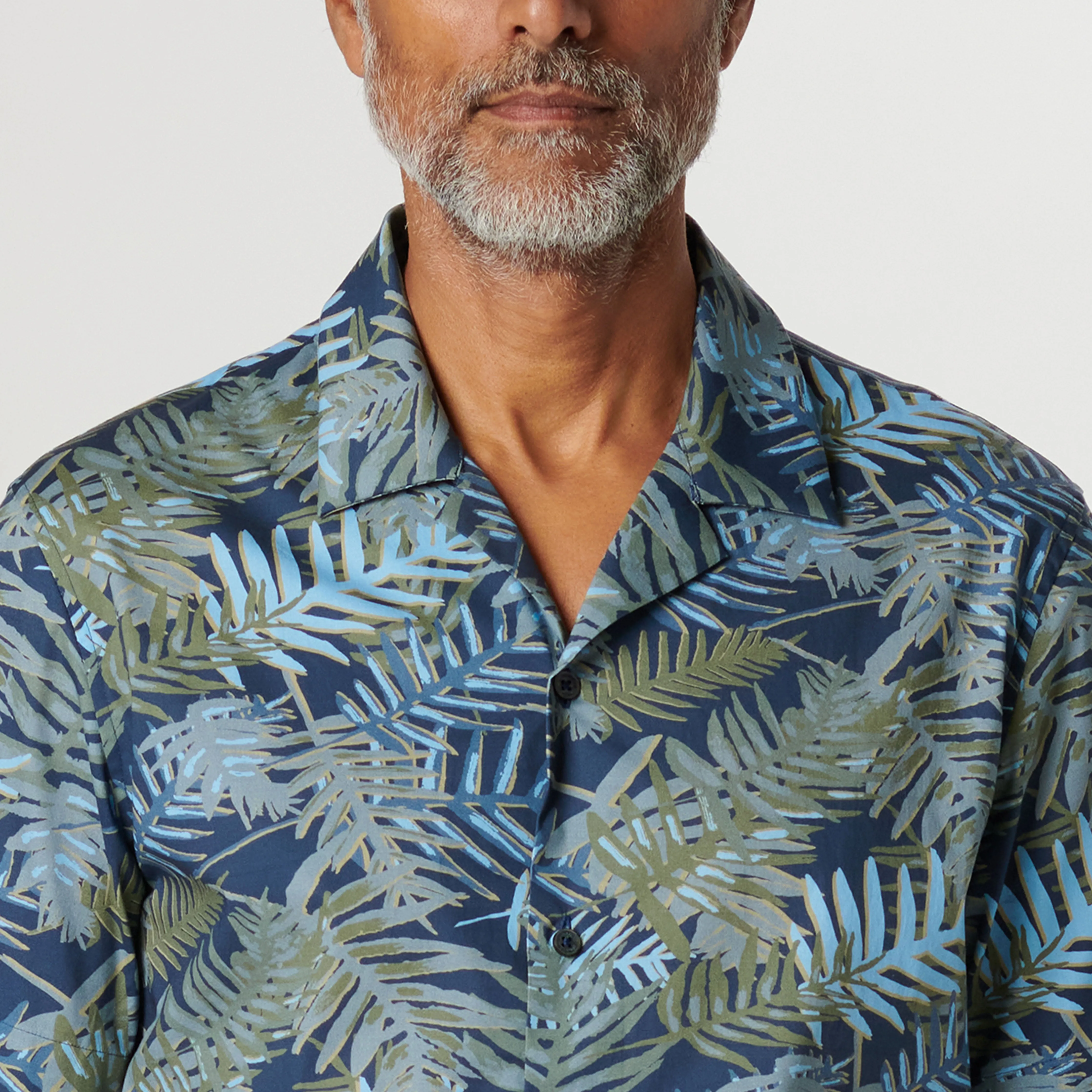 Orson Leaf Print Short Sleeve Shirt