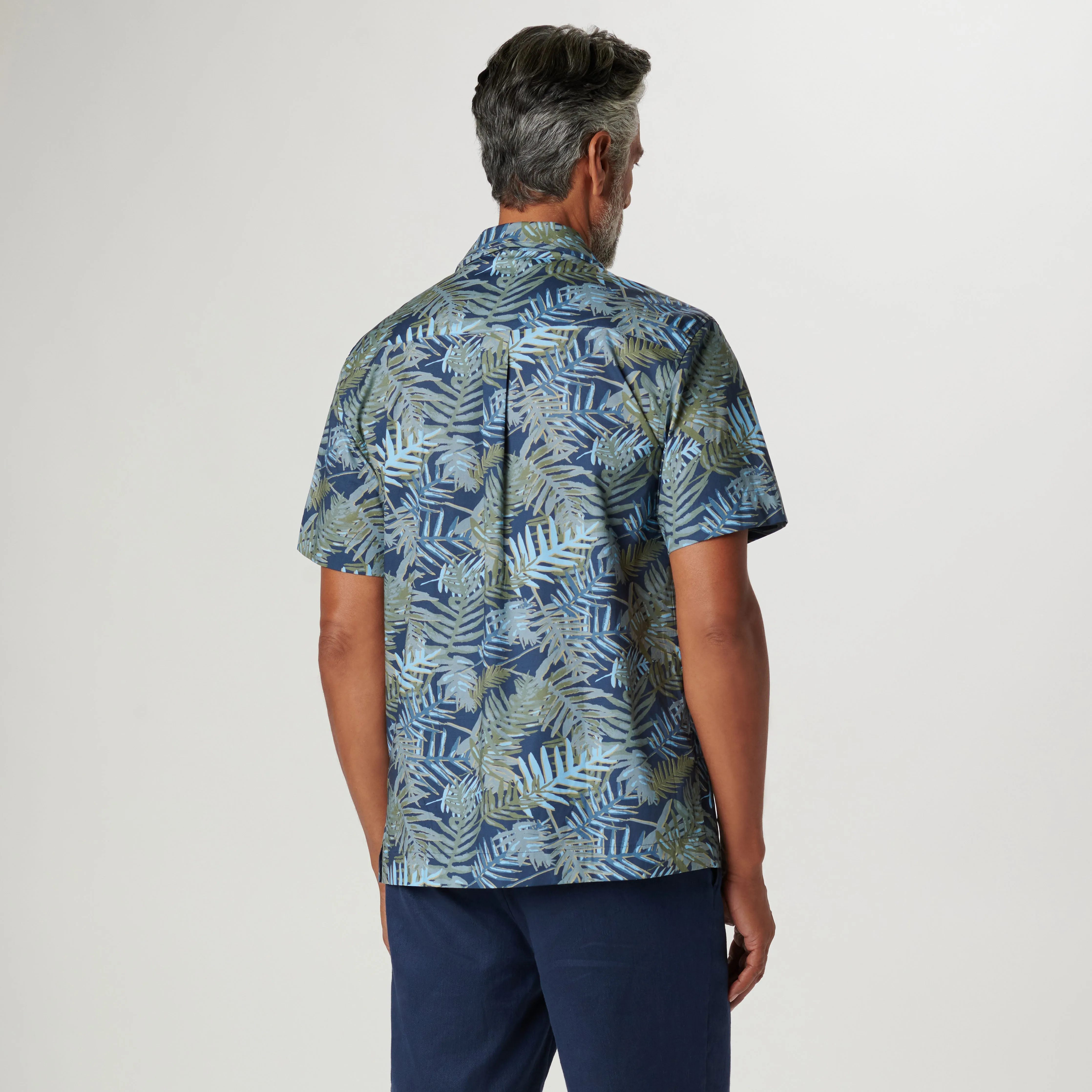 Orson Leaf Print Short Sleeve Shirt