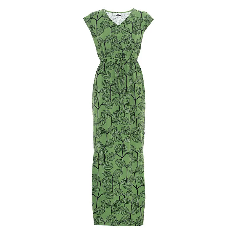 PaaPii Adult Iiris Alder Dress - Short Sleeve - Forest Green