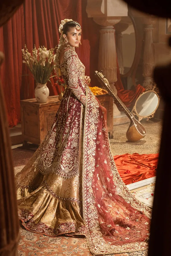 Pakistani Bridal Dress in Kameez and Gharara Style