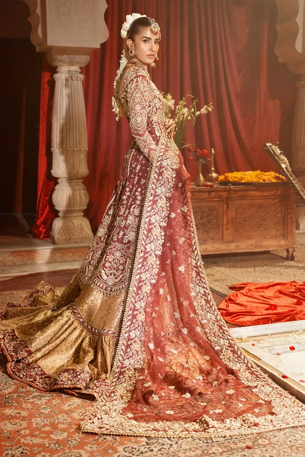 Pakistani Bridal Dress in Kameez and Gharara Style