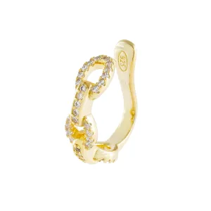Pavé Cuban Chain Ear Cuff