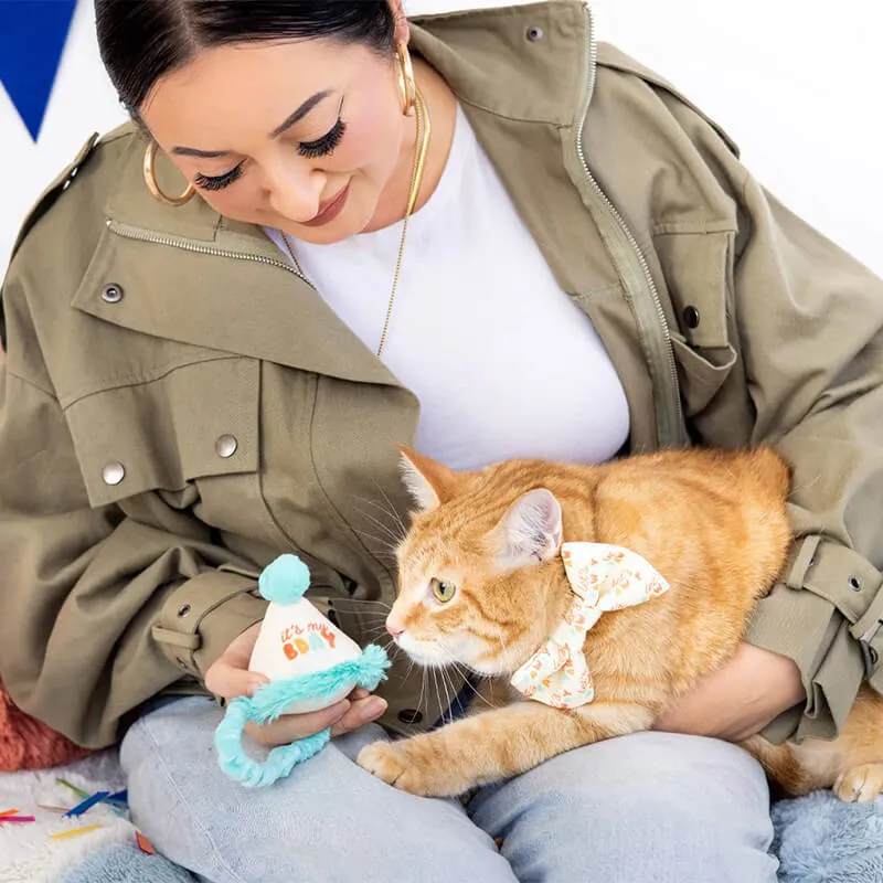 Pearhead Happy Purrday Hat and Bowtie Set