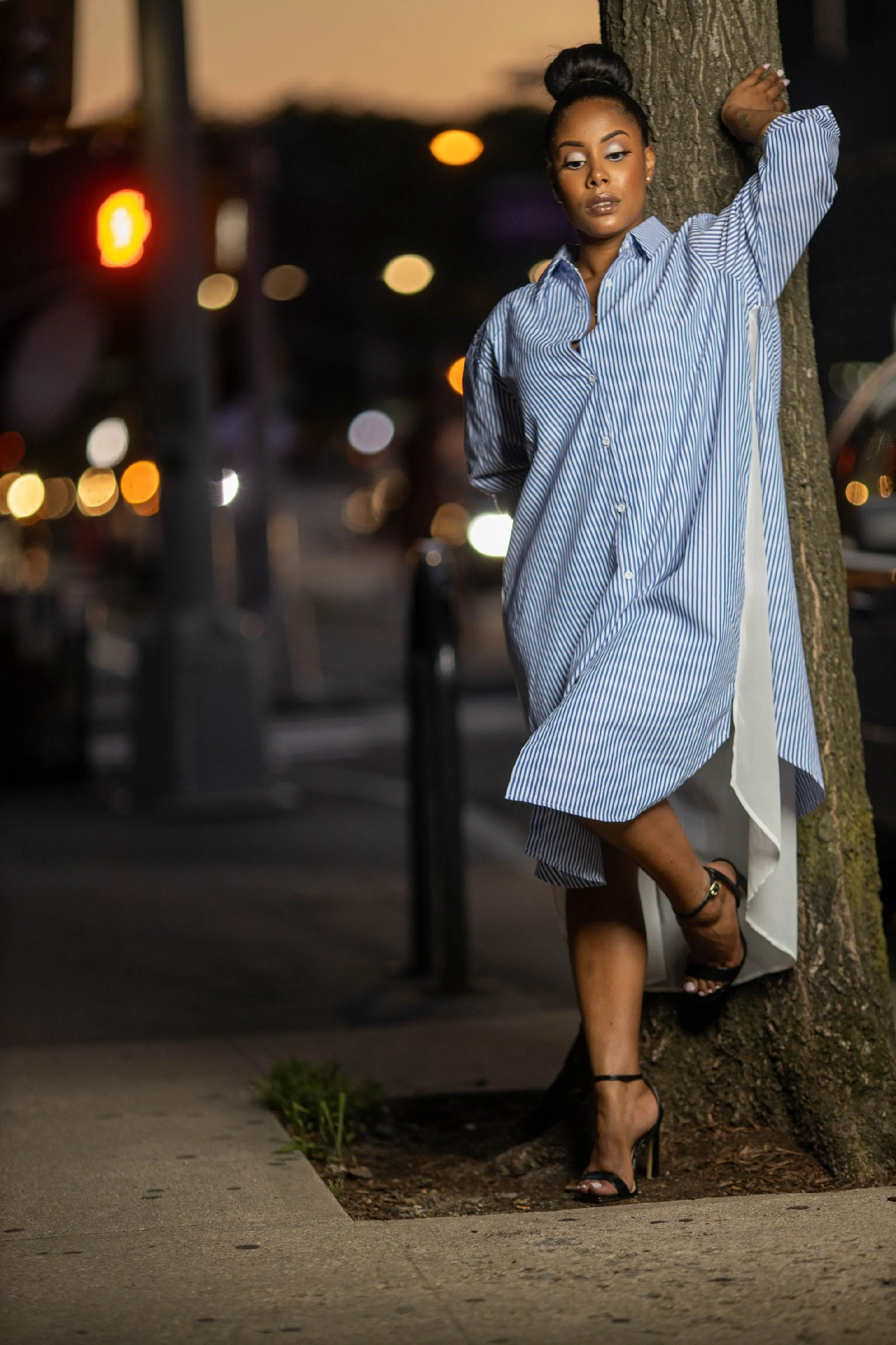 Peekaboo Shirt Dress