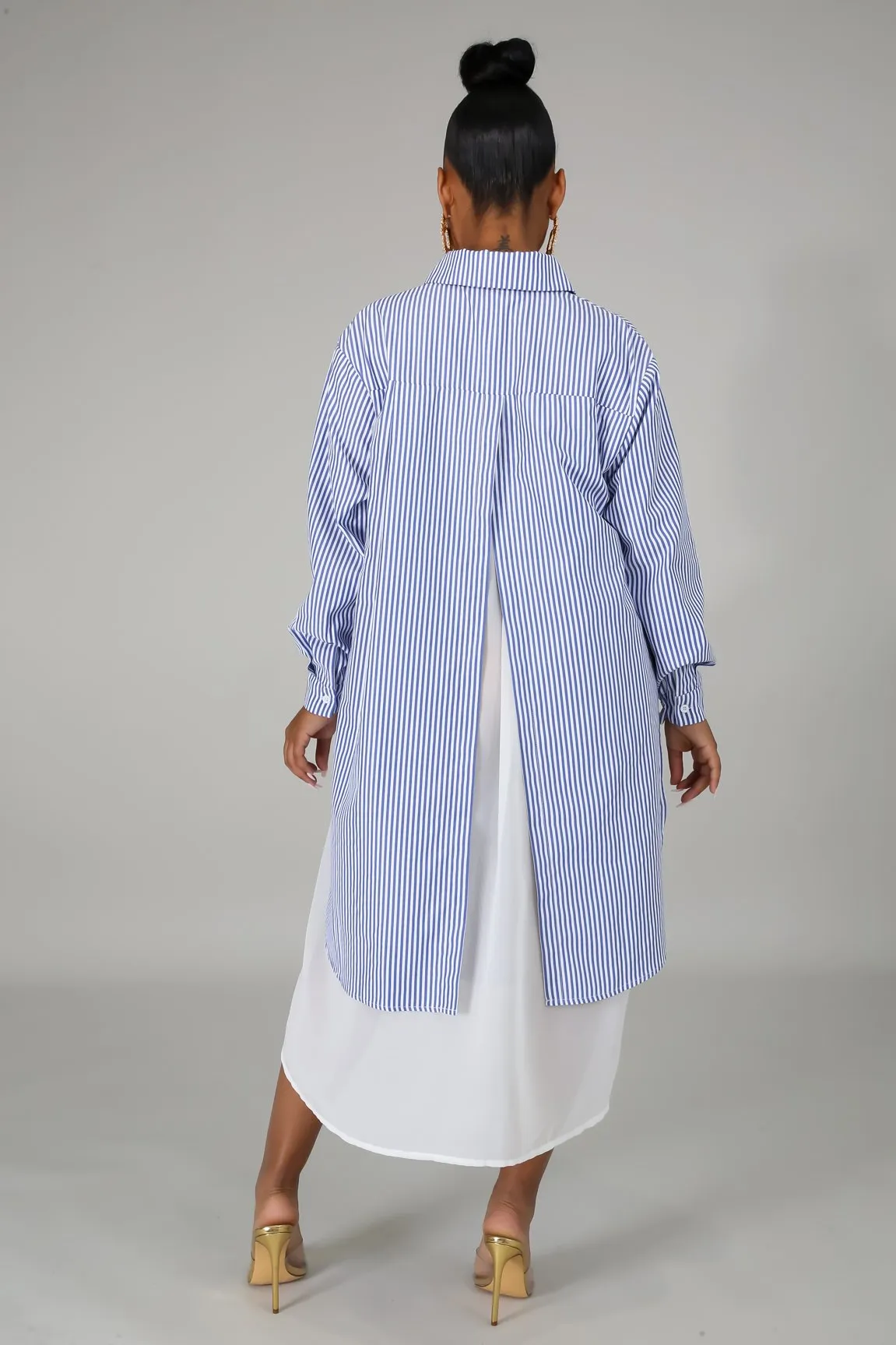 Peekaboo Shirt Dress