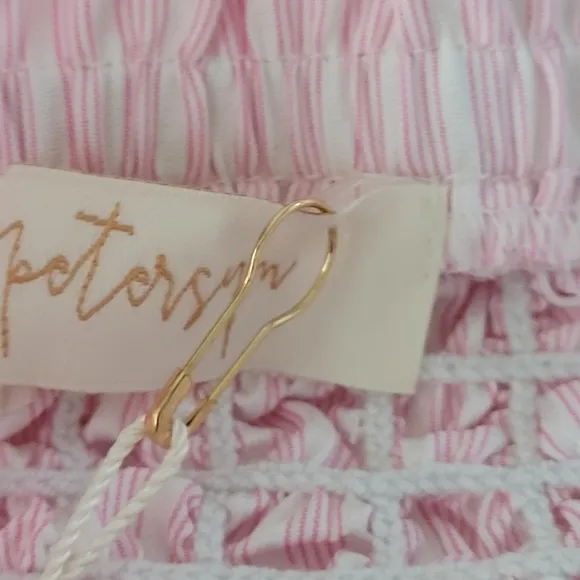 Petersyn Easton Popcorn Bubble Striped Skirt Fuchsia Size XSmall