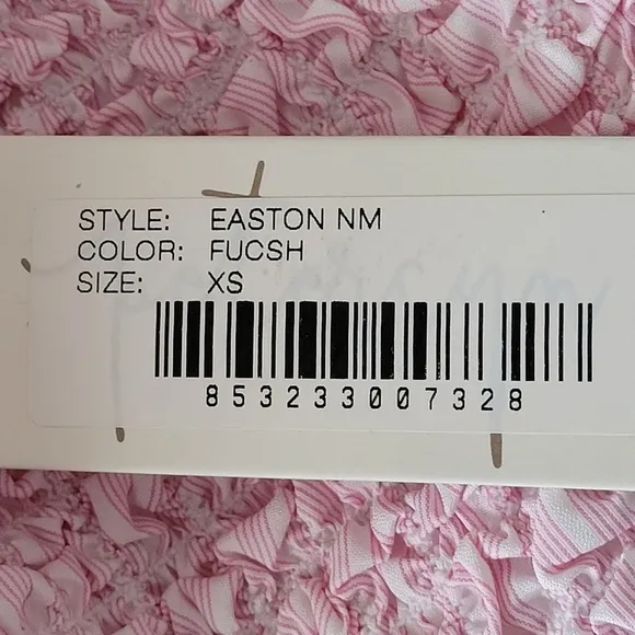 Petersyn Easton Popcorn Bubble Striped Skirt Fuchsia Size XSmall