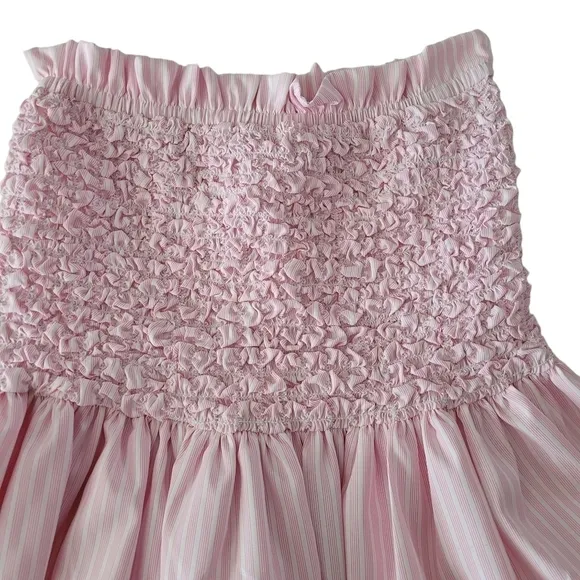 Petersyn Easton Popcorn Bubble Striped Skirt Fuchsia Size XSmall